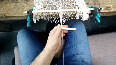 Making Fish Nets Knotting Through The Fingers Youtube