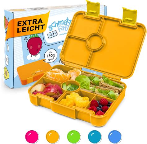 schmatzfatz Lite Boîte à déjeuner pour enfant avec compartiments sans