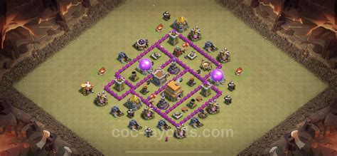 Best Anti 3 Stars War Base Th6 With Link Anti Everything Town Hall