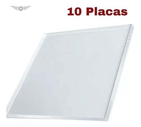 Chapas Placa Acr Lico Cast Cristal Transparente X Mm