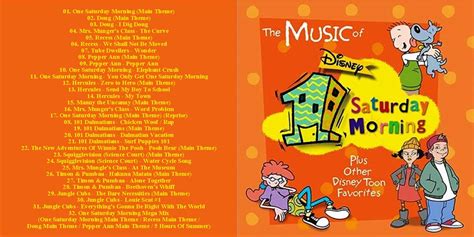 The Music Of Disneys One Saturday Morning Plus Other Disney Tv