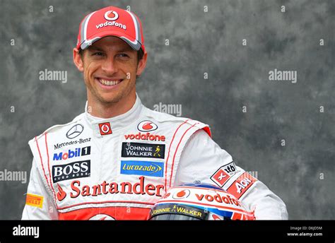 British Formula One Driver Jenson Button Of Mclaren Mercedes During The