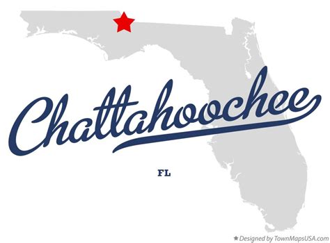 Map of Chattahoochee, FL, Florida