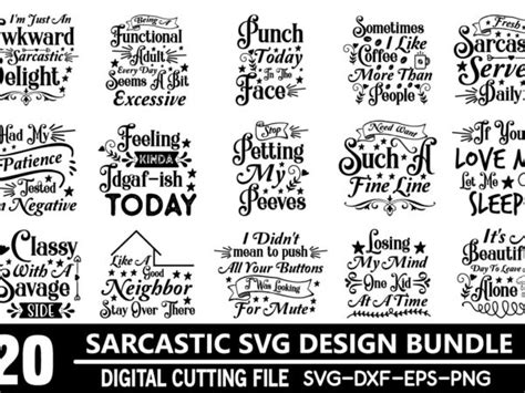 Sarcastic Svg Bundle T Shirt Template Vector Buy T Shirt Designs