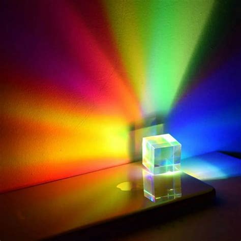 Alltimes Optical Glass X Cube Dichroic Cube Rgb Combiner Splitter Educational T Decoration