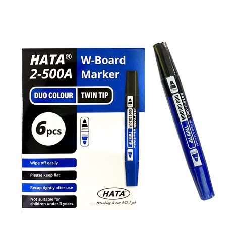 Hata A Whiteboard Marker Dual Color Twin Tip Mm Syarikat