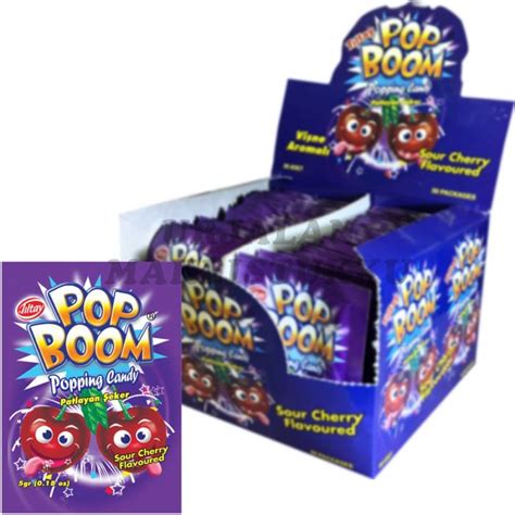 Pop Boom Popping Candy Cherry 1kpl Confetti Oy