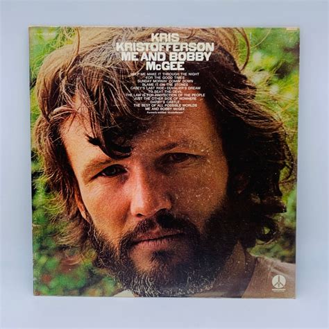 Kris Kristofferson me and Bobby Mcgee Vintage - Etsy