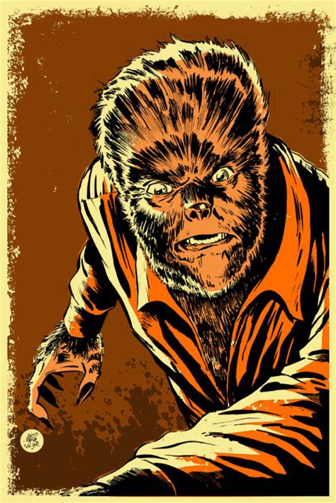 Wolf Man Poster by markwelser on DeviantArt