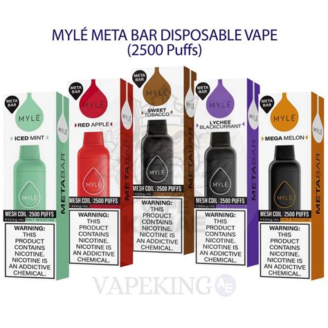 MylÉ Meta Bar Disposable Vape 2500 Puffs Vapeking Ae