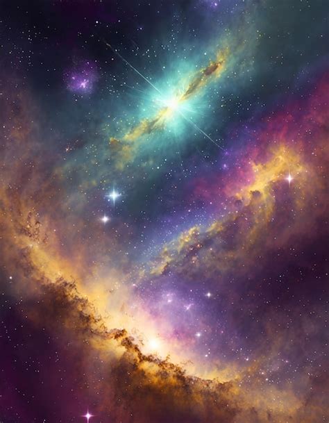 Premium Photo Cosmic Galaxy Space Dust Universe With Nebula And