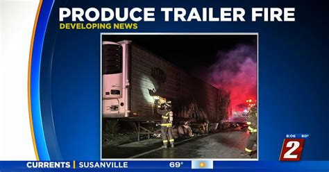 Fire Crews Knock Down Produce Trailer Fire On I 80 News