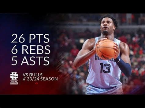 Jaren Jackson Jr Pts Rebs Asts Vs Bulls Season Youtube