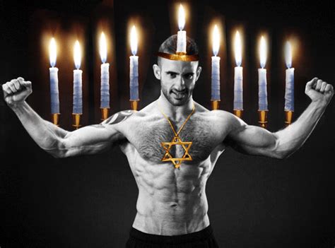 The Story Of Hanukkah As Told By One Really Hot Jewish Guy Jewish Men Hairy Muscle Men Guys