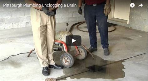 Clogged Basement Floor Drain Pipe