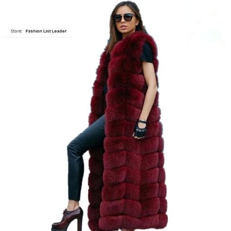 8 10 Steps Longer Fluffy Fur Coat Winter Women Luxury Faux Fox Fur