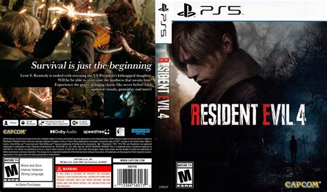 Resident Evil 4 Ps5 Replacement Box Art Case Insert Cover Only Ebay