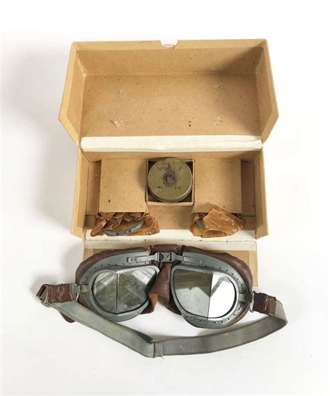 Ww2 Raf Mkviii Flying Goggles Boxed