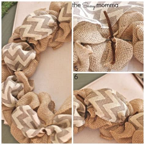 Moño De Tela Burlap crafts Burlap wreath diy Fall burlap wreath