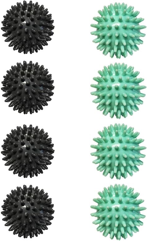 [8 Pack] Spiky Myofascial Trigger Point Massage Ball For