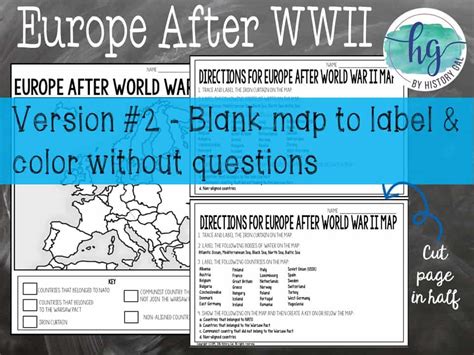 Cold War Map Activity Print And Digital By History Gal