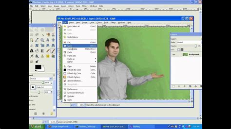 The Gimp 26 Green Screenavi Youtube