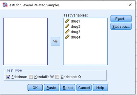 How To Perform The Friedman Test In Spss