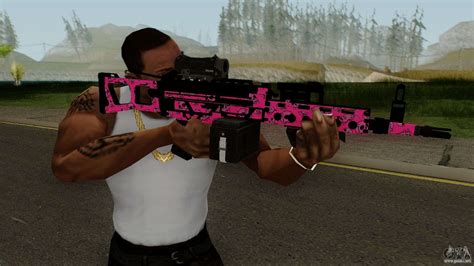 Gunrunning Combat Mg Mk Ii Gta 5 Pink Skull Para Gta San Andreas