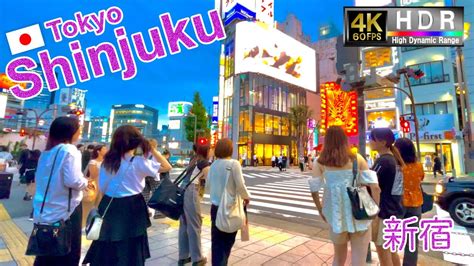 Shinjuku Walk K Fps Hdr Tokyo Japan September Shinjuku Tour