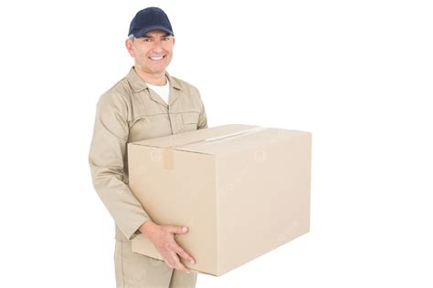 Delivery Man Carrying A Package Parcel Job Job Delivering Shipping