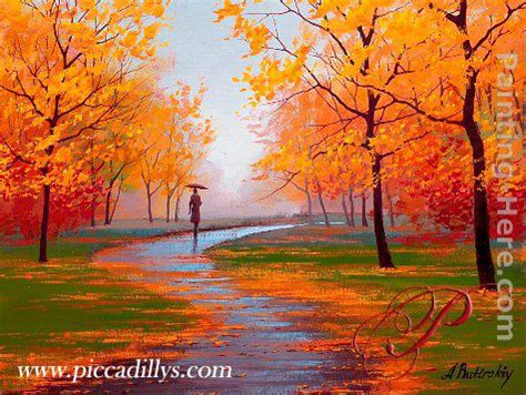 Alexei Butirskiy Autumn Scene painting anysize 50% off - Autumn Scene painting for sale