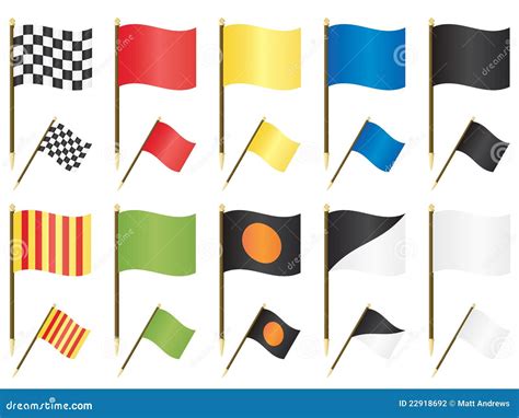 Flags Of Formula 1 And Moto GP Vector Illustration | CartoonDealer.com #5589874