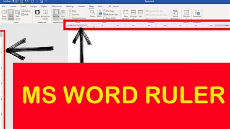 How To Display Ruler In Word Ms Word Ruler Settings Ruler In Word