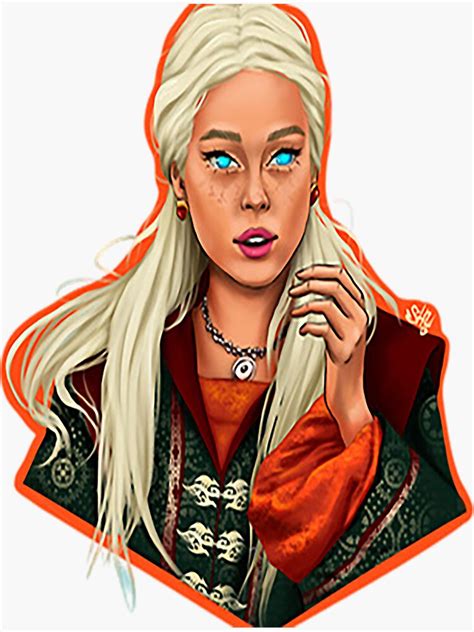 Rhaenyra Targaryen Sticker For Sale By Mouslira Redbubble