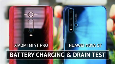 Xiaomi Mi 9T Pro Vs Huawei Nova 5T BATTERY CHARGING DRAIN TEST YouTube