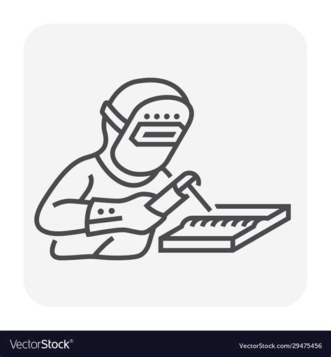 Welder Welding Icon Royalty Free Vector Image Vectorstock