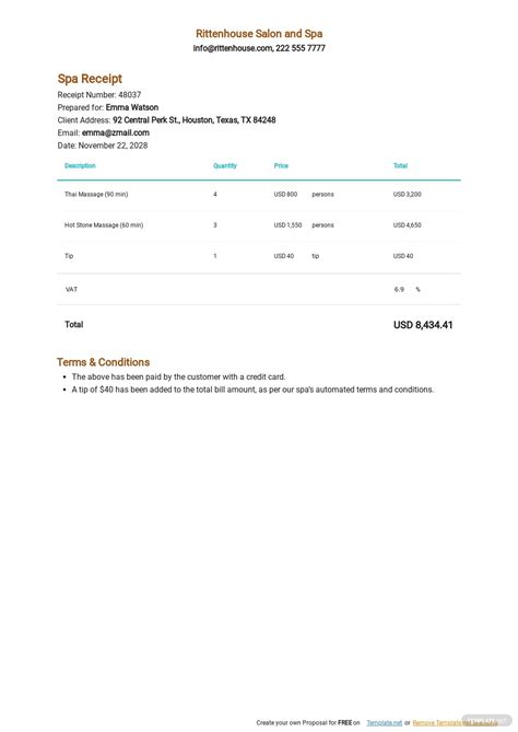 50 Receipt Samples Format And Examples 2023