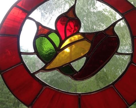 Stained Glass Red Hot Chili Peppers Etsy