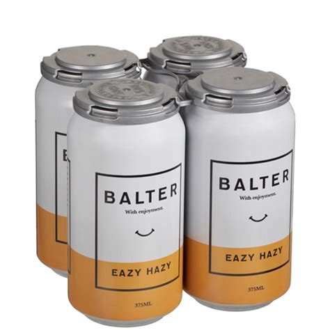 Balter Easy Hazy Can 375ml X 4 Barrelhouse Cellars