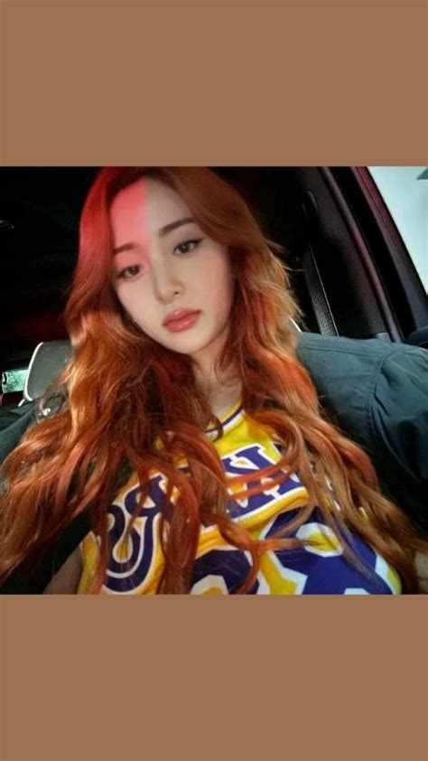 Yunjin Icon Hair Icon Instagram Update Orange Hair