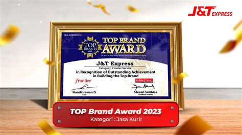 Jandt Express Raih Penghargaan Top Brand Award 2023 Memperkuat Inovasi Layanan Dan Dampak Positif