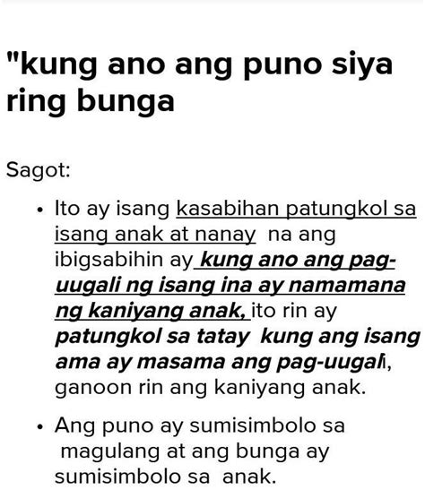 2 Kung Ano Ang Puno Siya Ang Bungakahuluganlaaa Brainlyph