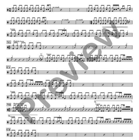 Foo Fighters Drum Sheet Music