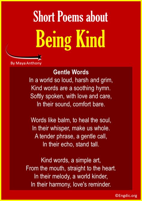 10 Best Short Poems About Being Kind EngDic