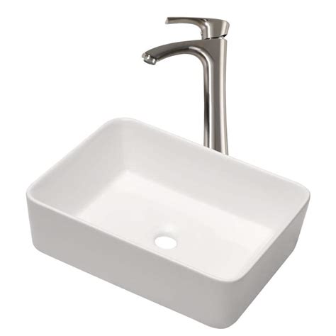 Logmey In X In Porcelain Ceramic Bathroom Vessel Sink