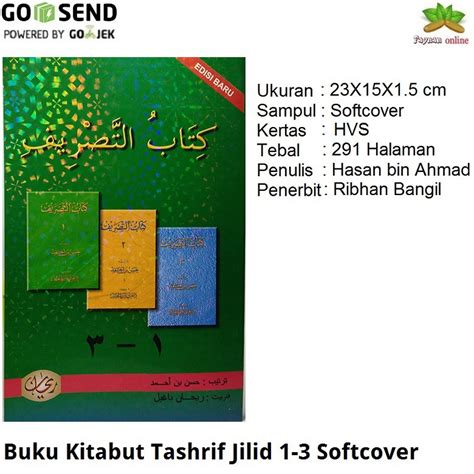 Jual Kitabut Tashrif Buku Shorof Kitab Tashrif Buku Sharaf HVS Shopee