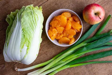 Chinakohl Salat Mit Mandarinen Und Apfel Herrlich Fruchtig