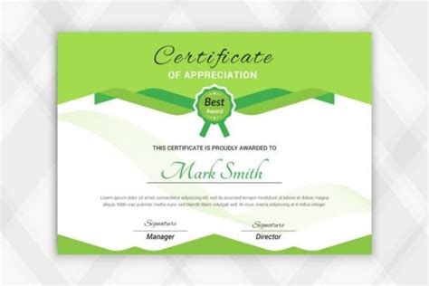 Modern Award Certificate Design Template Graphic By Creativeview