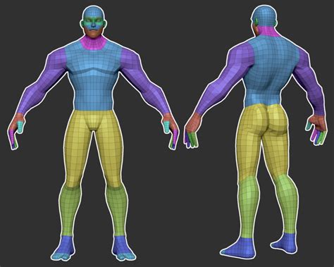 FlippedNormals On Twitter Stylized Male Base Mesh By Aaron3dwalker