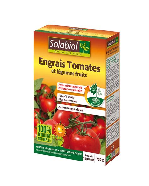 Engrais tomates et legumes fruits 750 g solabiol Bricomarché